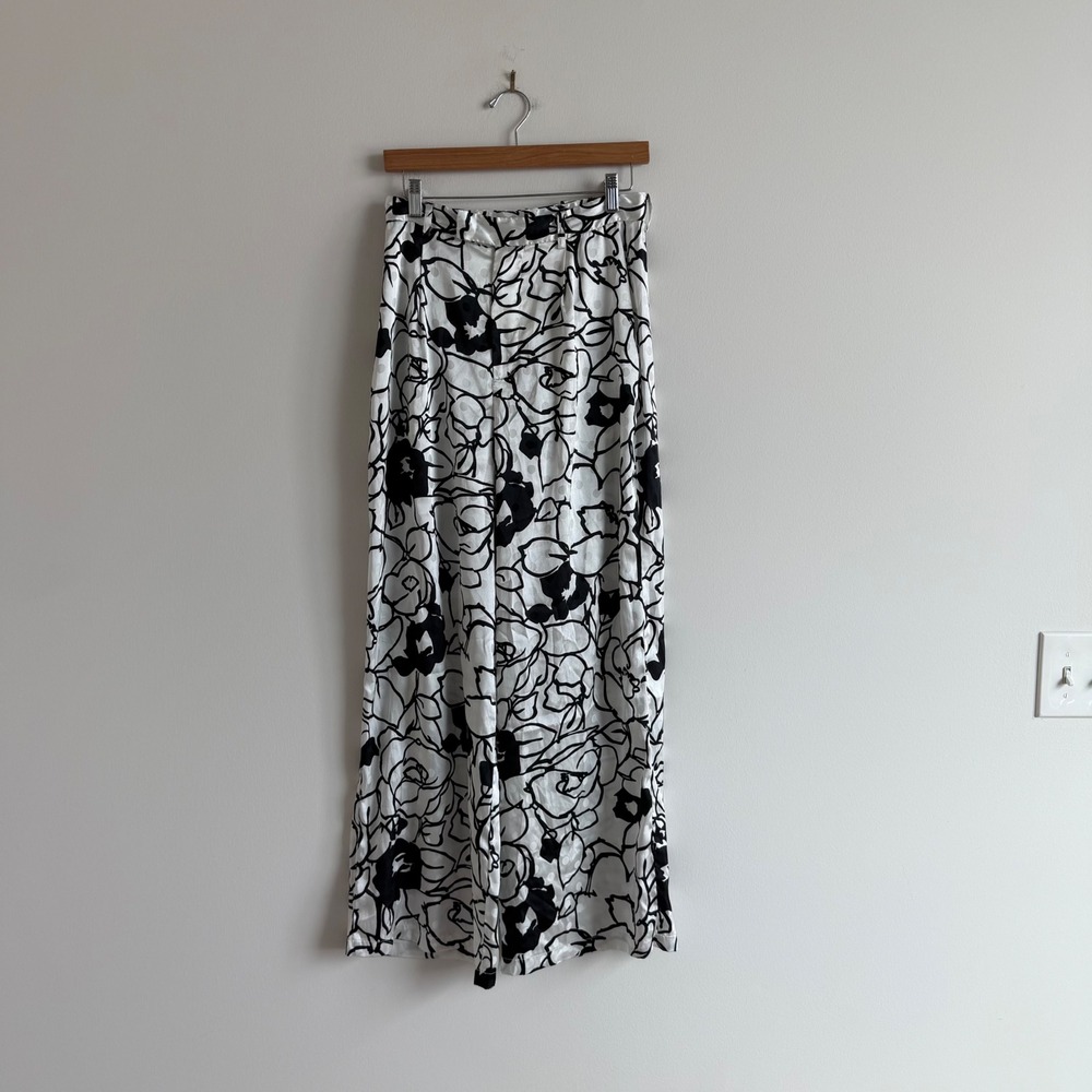 Ronny Kobo Printed Black and White Print Trousers Size 6 - Picture 5 of 16